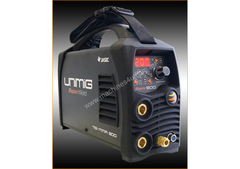 New Unimig RAZOR WELD 200 DC PULSE TIG/MMA PLANT Inverter TIG Welder in